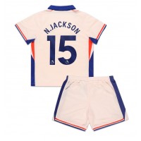 Maglie da calcio Chelsea Nicolas Jackson #15 Seconda Maglia Bambino 2024-25 Manica Corta (+ Pantaloni corti)